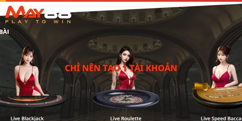 Chỉ nên tạo 1 tài khoản