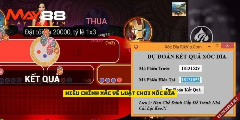 Hiểu chính xác về luật chơi Xóc đĩa