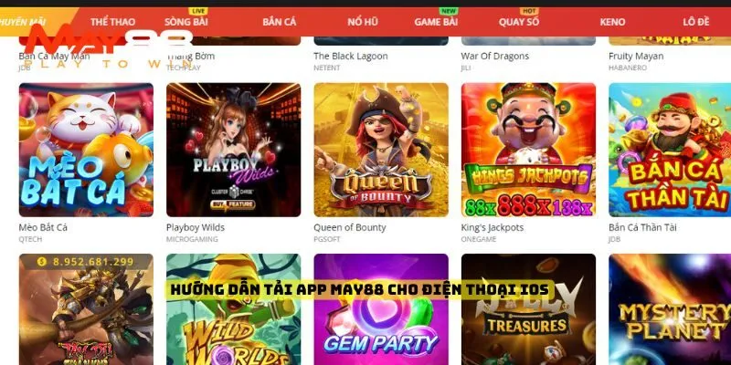 Hướng dẫn tải app May88 cho điện thoại iOS