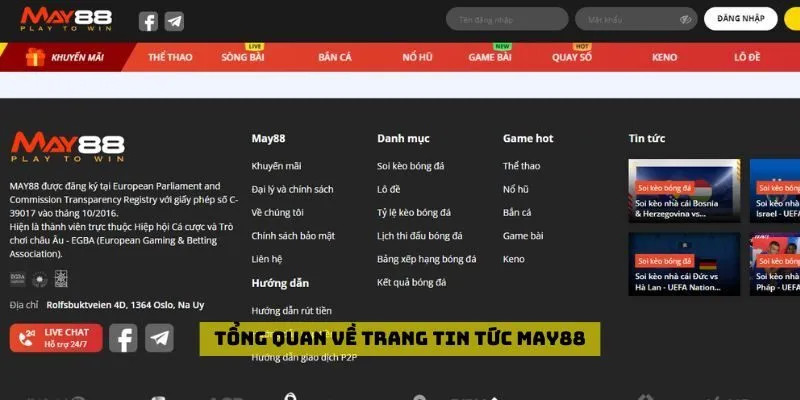 Tổng quan về trang tin tức May88