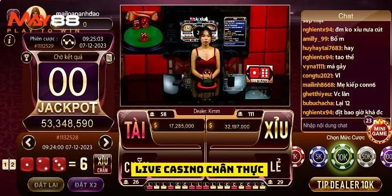 Live casino chân thực